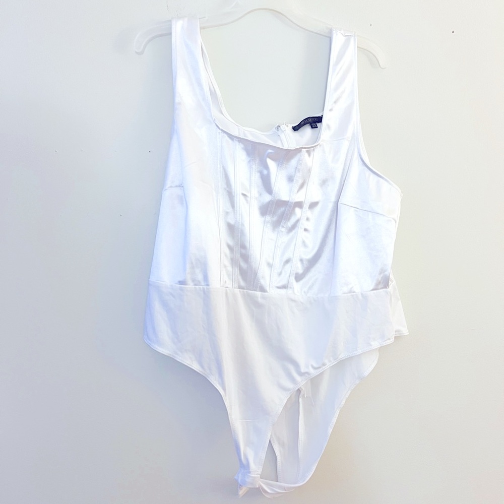 satin corset bodysuit